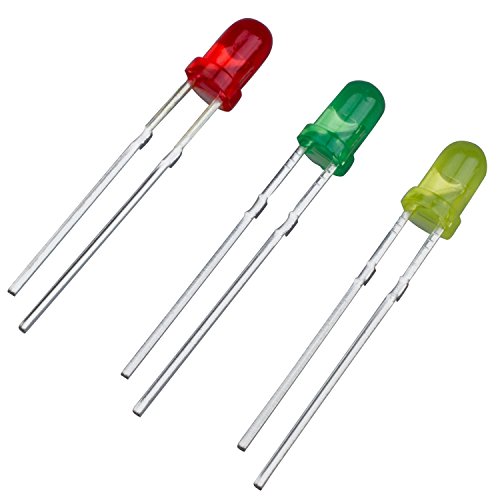 SODIAL(R) 75 x 3mm rot grün gelb sortierte LED Leuchtdioden